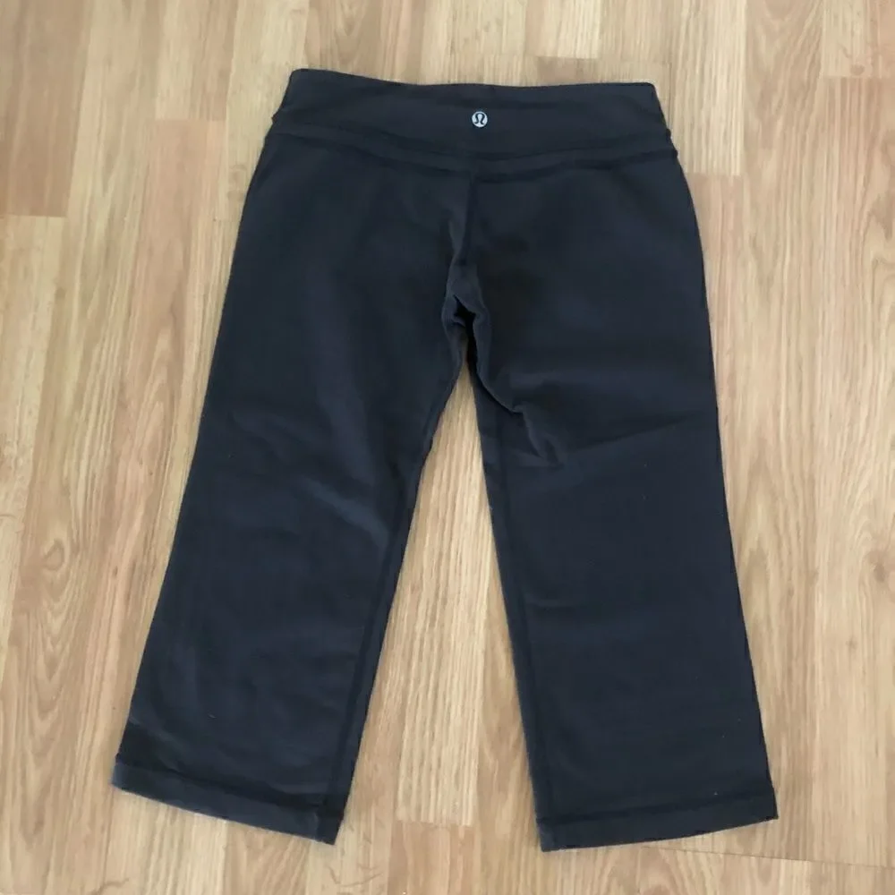 LULULEMON Plum Brown Crop Capri Leggings - Picture 5 of 8